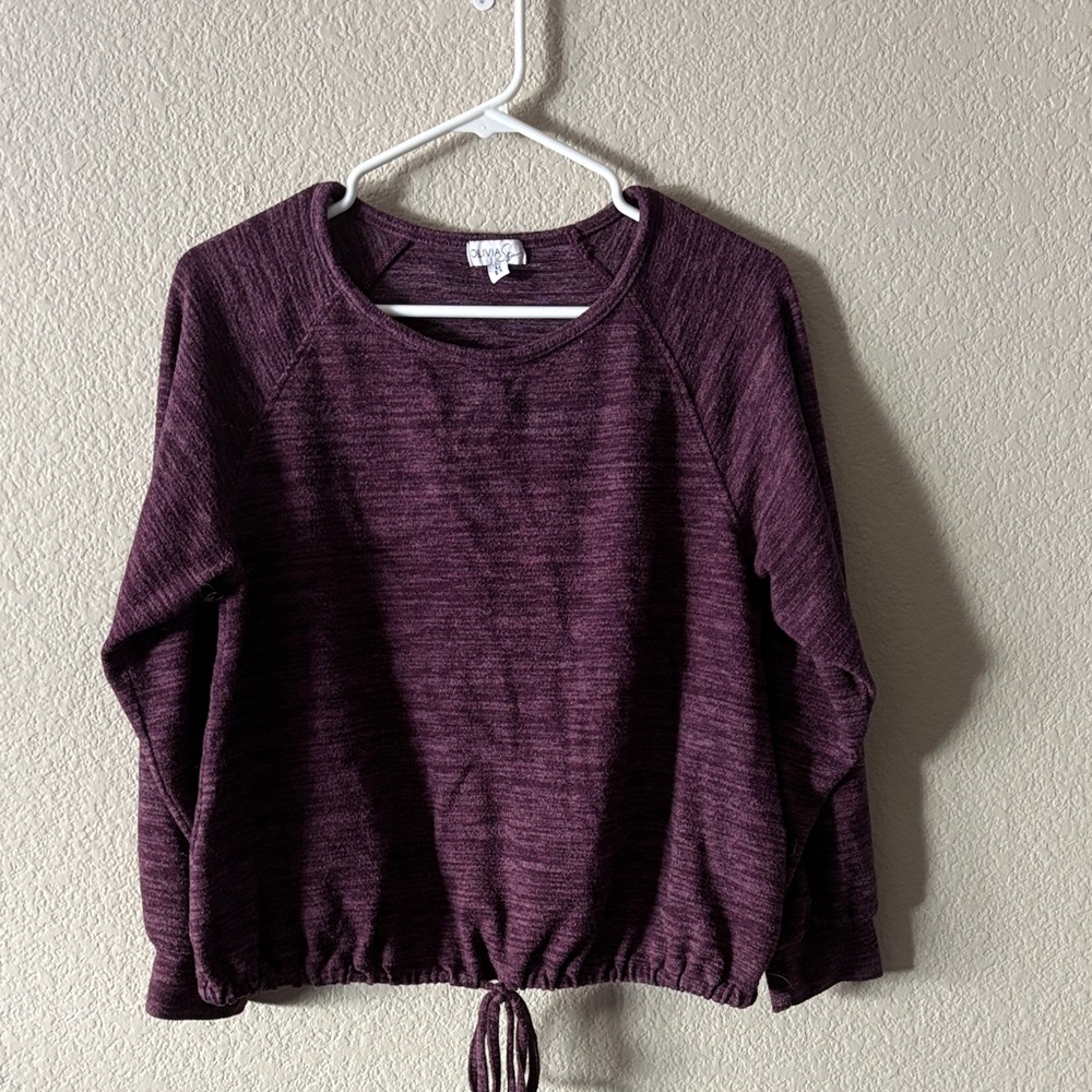 Olivia Sky Plum Sweatshirt